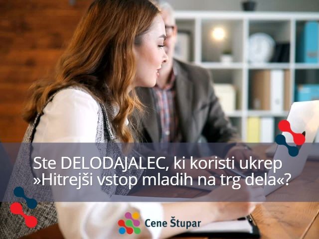 Ste DELODAJALEC, ki koristi ukrep »Hitrejši vstop mladih na trg dela«?