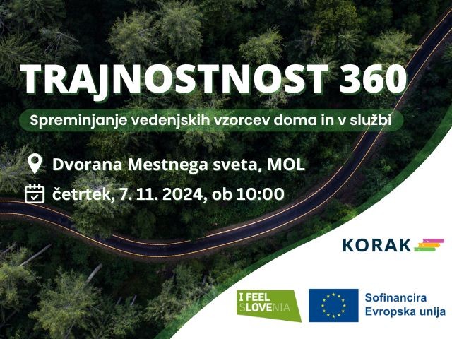 Pridružite se nam na konferenci v okviru projekta KORAK, 7. 11. 2024